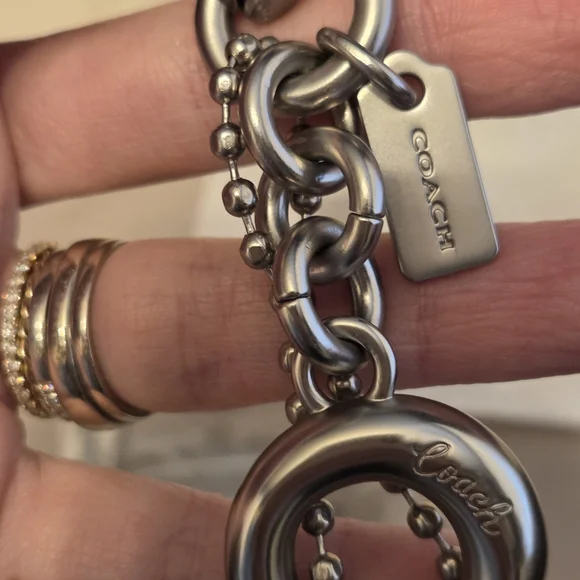 Coach | The Summer I Turned Pretty | Infinity Silver and Gold Keychain Bag Charm - Picture 5 of 16